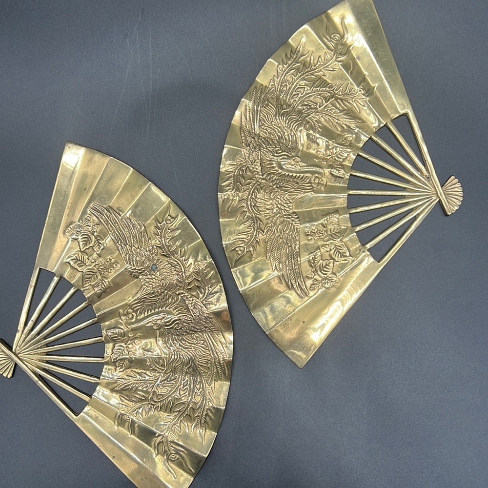 Brass wall fans